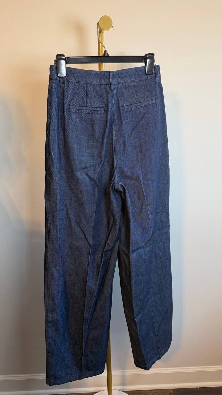 Calvin Klein Ultra High Relaxed Fit Jeans Dark Blue Denim 26Wr NWT $119