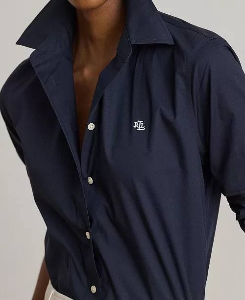 Lauren Ralph Lauren Non-Iron Straight-Fit Shirt Navy S NWT $99.50