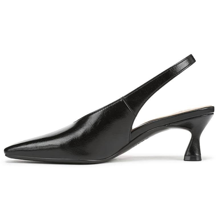 Naturalizer Black Synthetic Slingback Heels 8.5W NIB MSRP $109.99