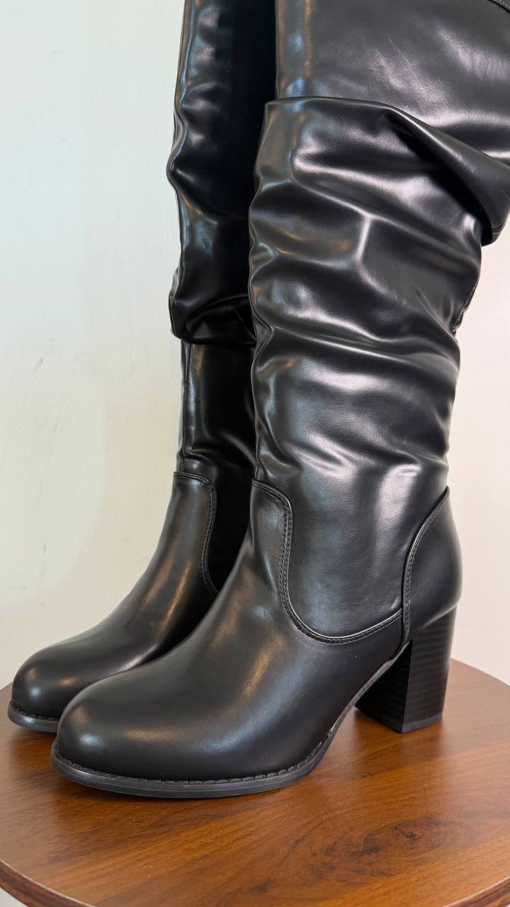 Journee Collection Kaison Women’s Boots Black 11WC Man‑Made $143 NWB