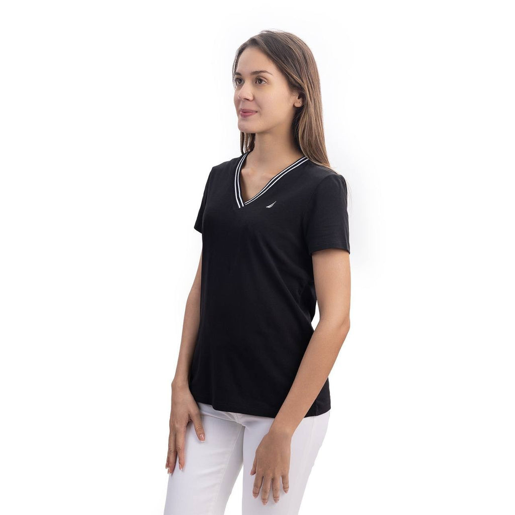 Nautica Women’s T‑Shirt Black Size M NWT $30
