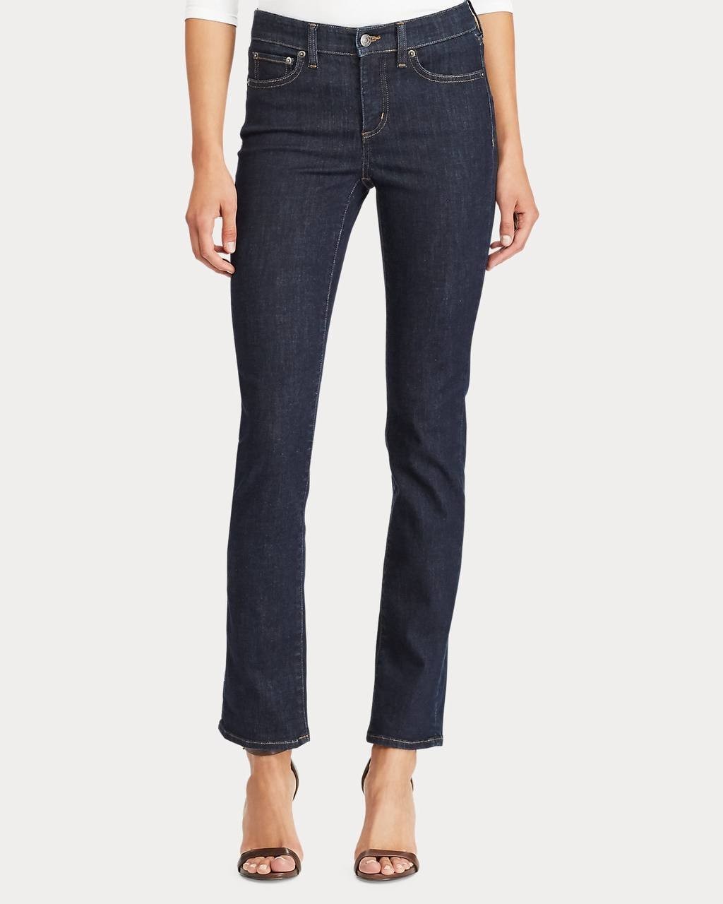 Lauren Ralph Lauren Premier Straight Jeans Cotton Khaki 14P NWT MSRP $125