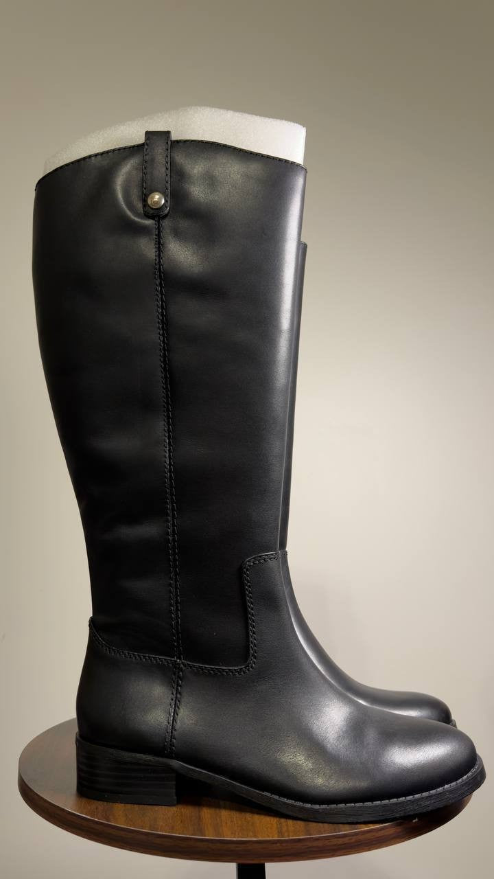 I.N.C.  Riding  Boots  Black  Leather  8.5M  WC  New  $189.90