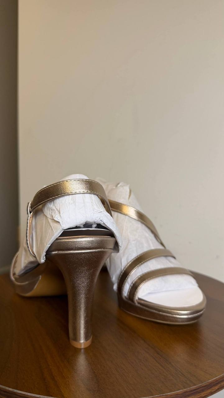 Naturalizer Bronze Pearl Synthetic Dress Sandals 10W NIB MSRP $110