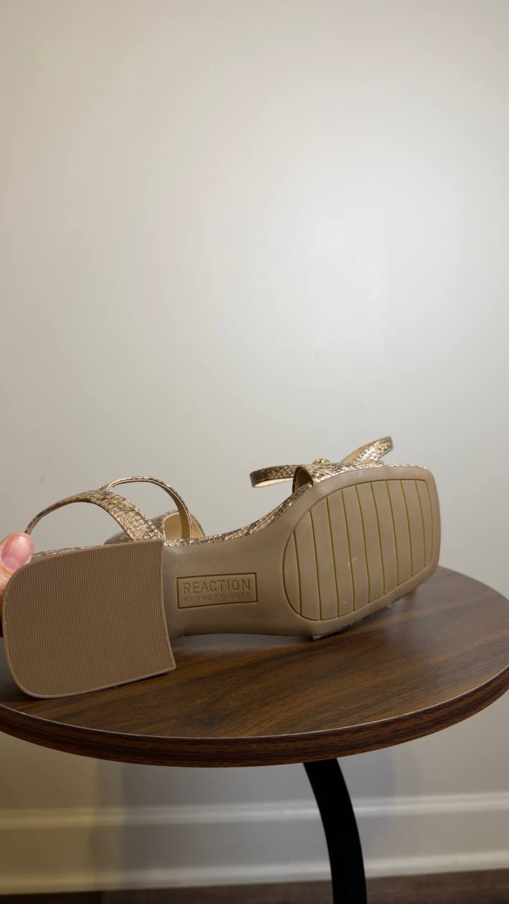 Reaction  Kenneth  Cole  Dress Sandals  Taupe Clair  Multi  8M  New  $79