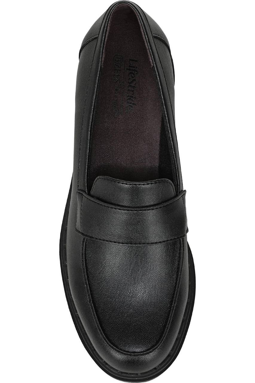 Life  Stride  Wedge  Loafers  Black  10  W  New  $67.50