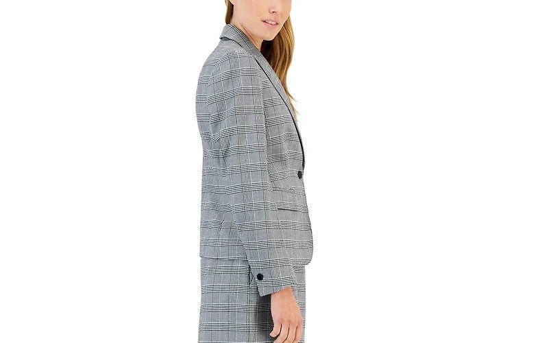 Anne Klein Glen Plaid JUST BLAZER  Black/White – Size 4 NWT MSRP$260
