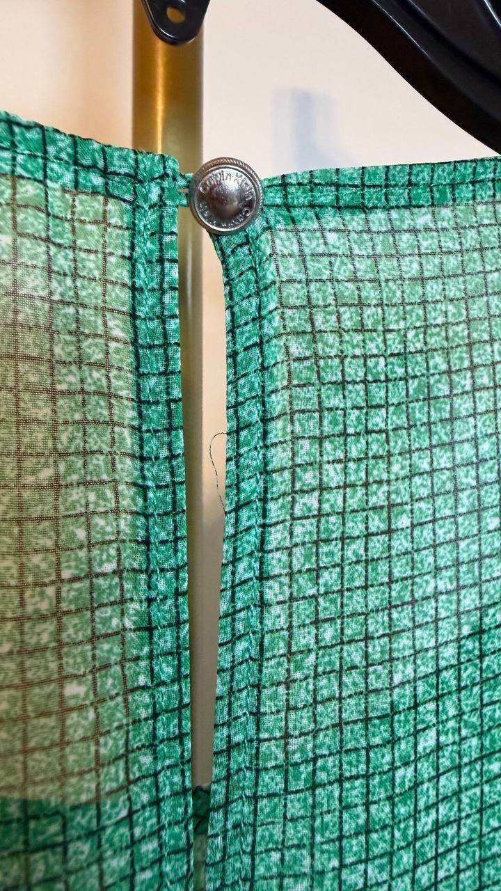 Calvin Klein Sleeveless Printed Chiffon Midi Dress Green XL NWT $149