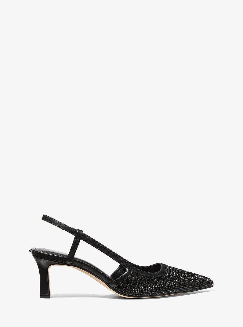 Michael Michael Kors Sling Pumps Black 9 M Pre-Owned Excellent $150.00