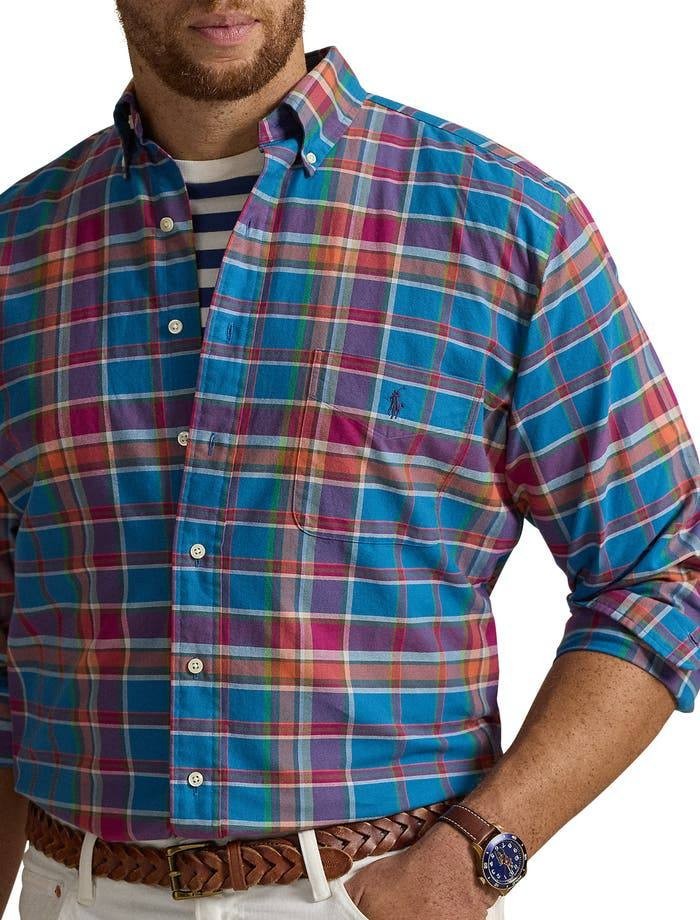 Polo Ralph Lauren Big & Tall Oxford Sport Shirt Blue 2XB NWT MSRP $138