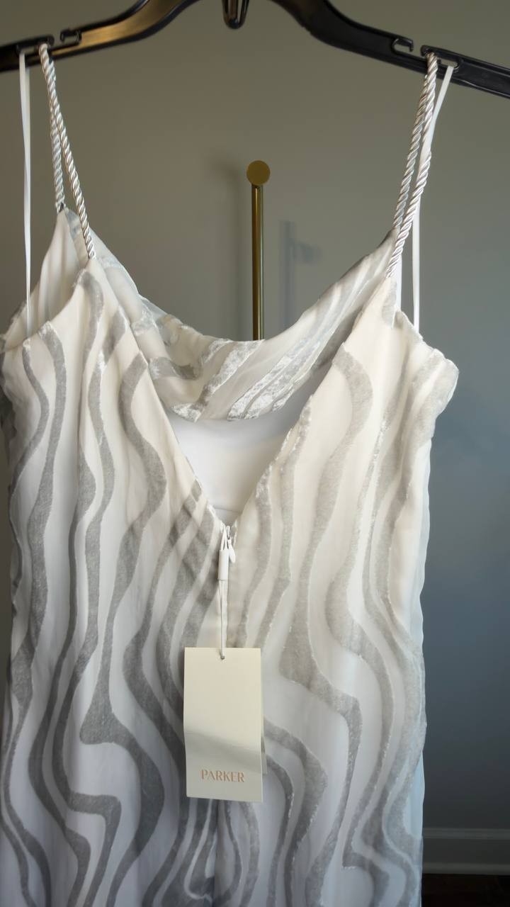 Parker Women's Printed Sleeveless Maxi Dress - Shimmer Stone Size-0 NWT $180 MRP
