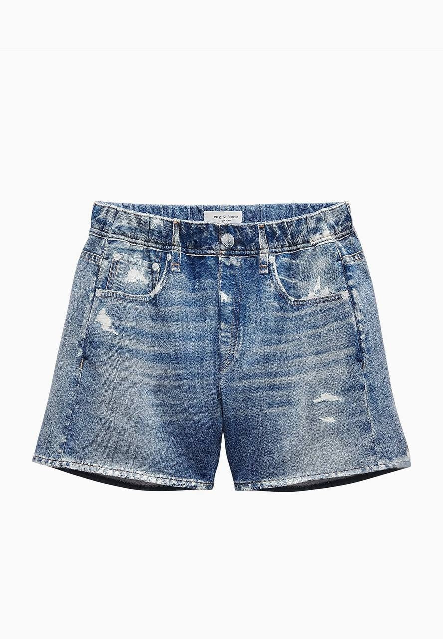 Rag & Bone Miramar Cotton Walking Shorts Mid Wash S/P NWT $108