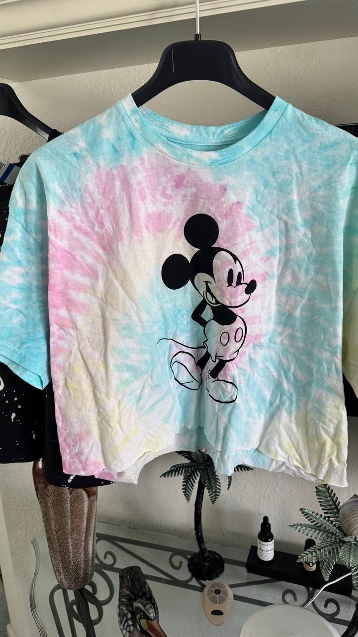 3-Piece Disney T-Shirt Set XL New With Tags NASA Mickey Tie-Dye Multicolor