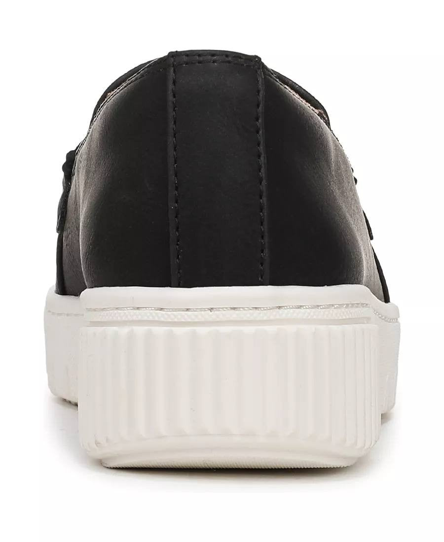 Naturalizer Trish Sneakers 6.5M Black Faux Leather Slip‑On Comfort NIB msrp$110