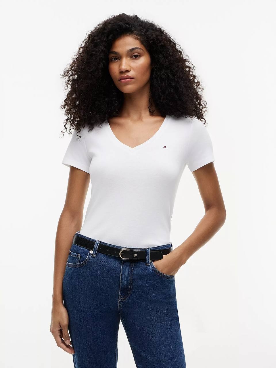 Tommy Hilfiger V‑Neck Favorite T‑Shirt –Size XL – NWT –$36