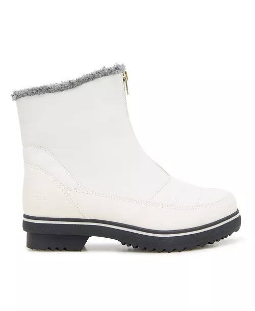 JBU Snowbound Encore Zip Front Cold‑Weather Boots Stone White Women’s 6.5M NWB