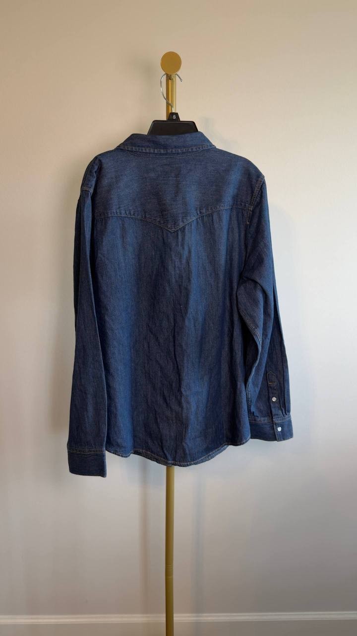 Levi’s Classic Western Standard Fit Shirt Dark Wash 1X NWT $69.50