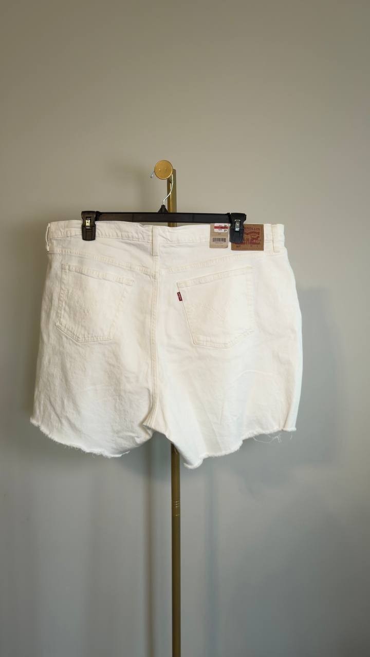 Levi’s 501 Original High Rise Shorts White Plus Size 20W NWT $69.95