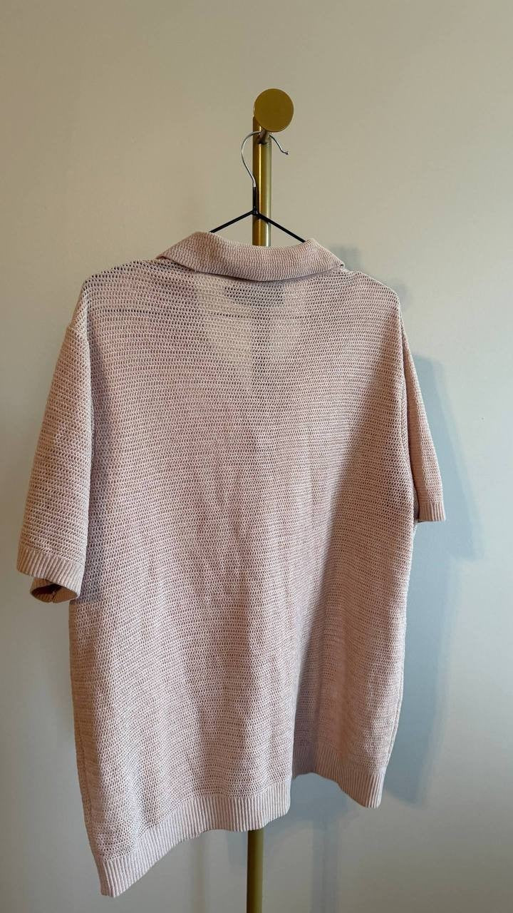 Paisley & Gray Men’s Slim Fit Open Collar Knit Polo Sweater XL $85 NWT