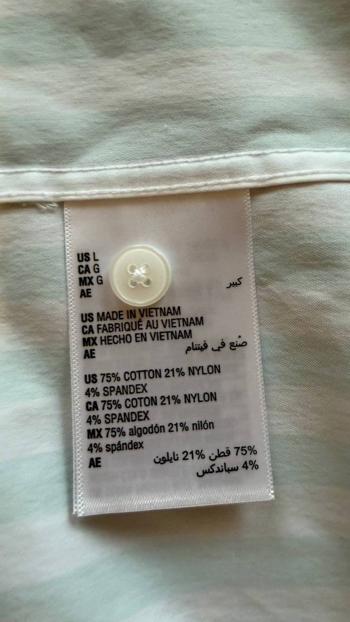 Mode of One Men’s Cotton‑Blend Stretch Short‑Sleeve Shir L $59.50 NWT