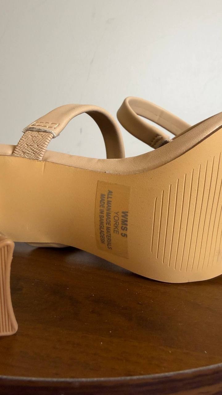 DV Dolce Vita Blush Man‑Made High Heel Dress Sandals Size 5 NIB MSRP $65