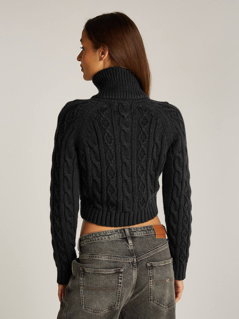 Tommy Jeans Black Sweater XS Recycled Knit Minimalist Streetwear MSRP 129$