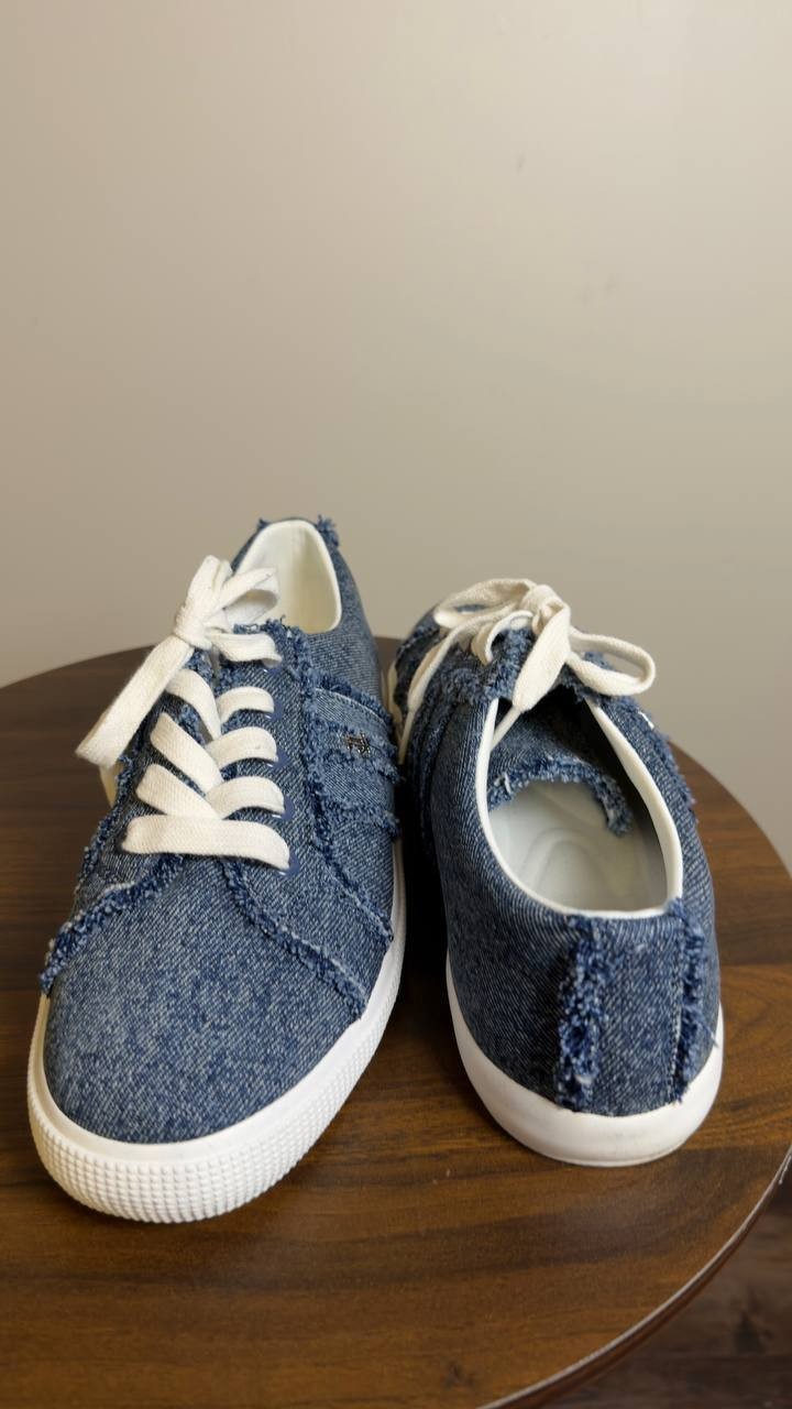 Lauren Ralph Lauren Sneakers Denim 8.5 B New $100.00
