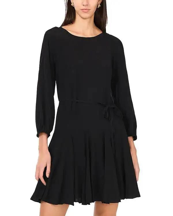 1.STATE Three‑Quarter Mini Dress–SizeL–Pre‑Owned (Defective Button,Missing Belt)
