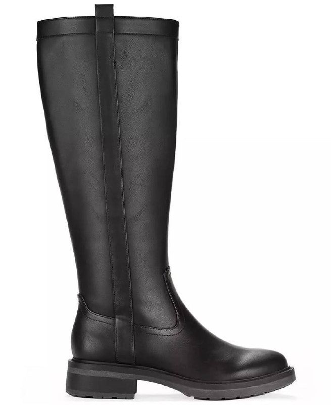 Style & Co Terryy Riding Boots 7.5M Black Tall Round Toe Zip NIB msrp$99.90