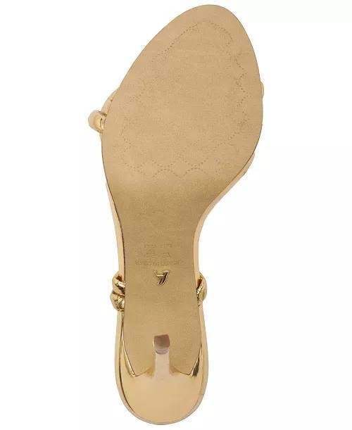 Arezzo High Stiletto Sandals Gold 11 B Pre-Owned $119.00