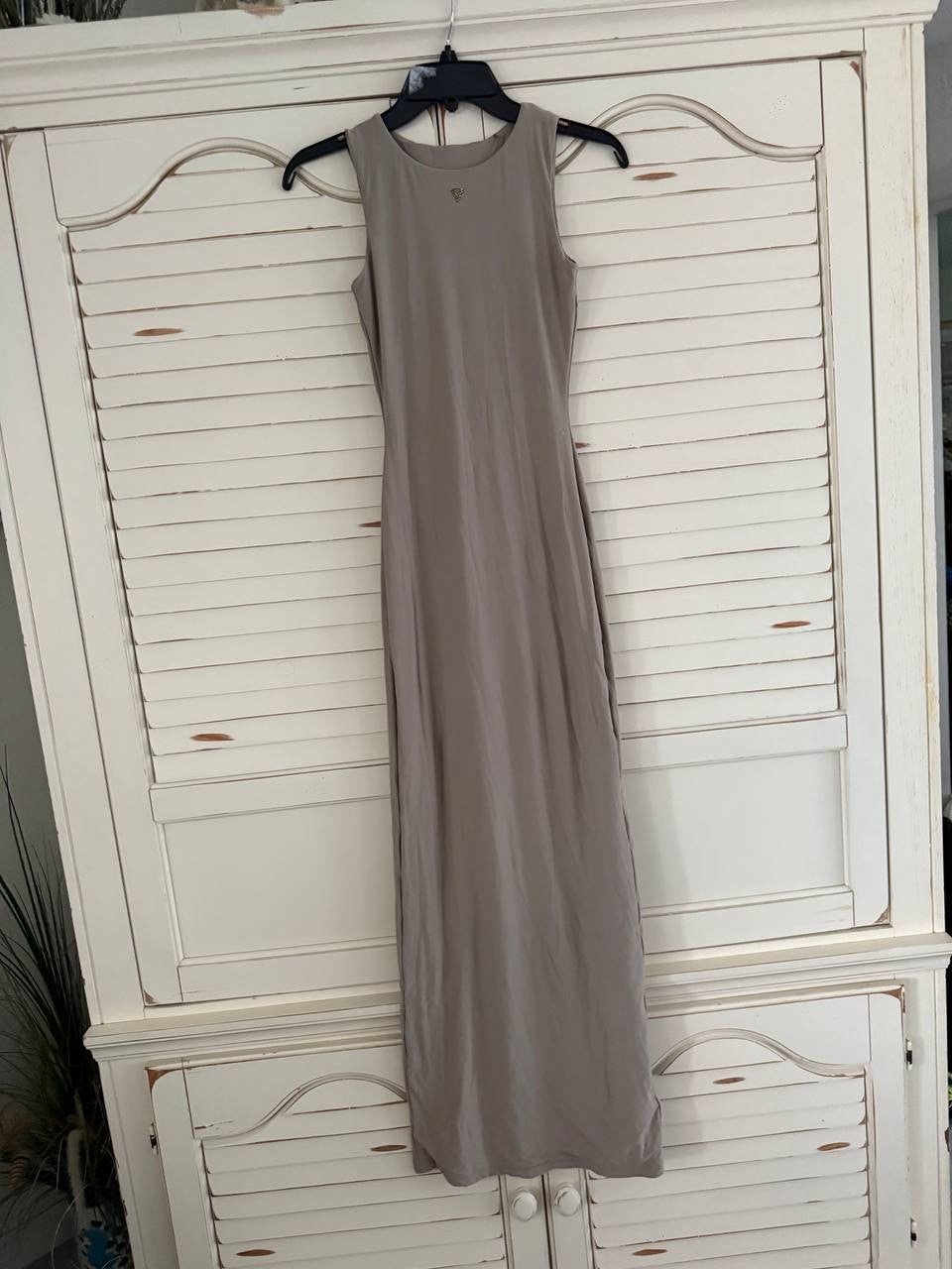 GUESS Tank Maxi Dress – Beige, Size XS