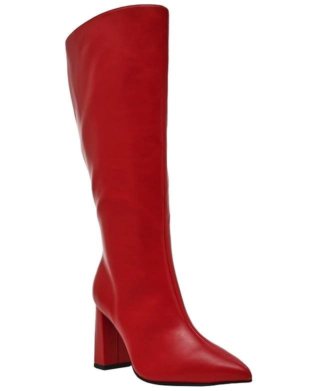 Wild  Pair  Islah  Block‑Heel  Dress  Boots  Red   8.5  New  No  Box  $99