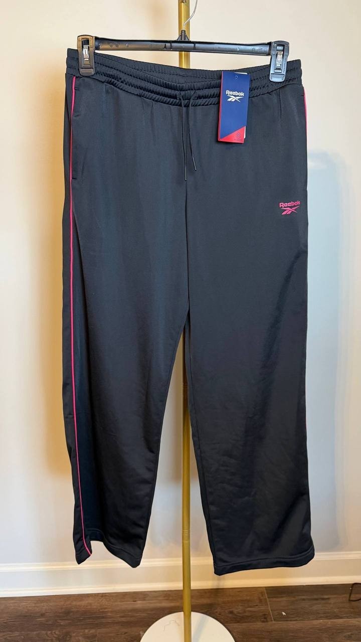 Reebok Women’s Identity Tricot Track Pants Black NWT MSRP $45