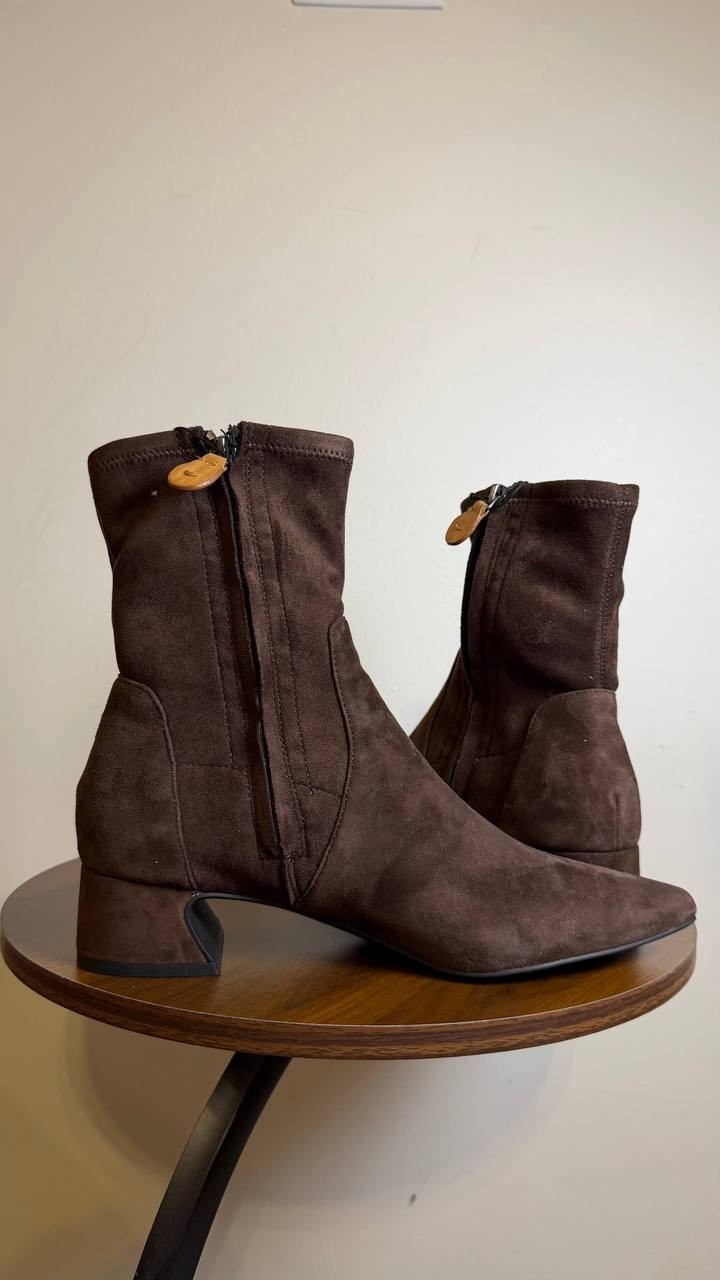 Gentle Souls Gallway Boots Chocolate 7.5M Faux Suede MSRP $209 NWB