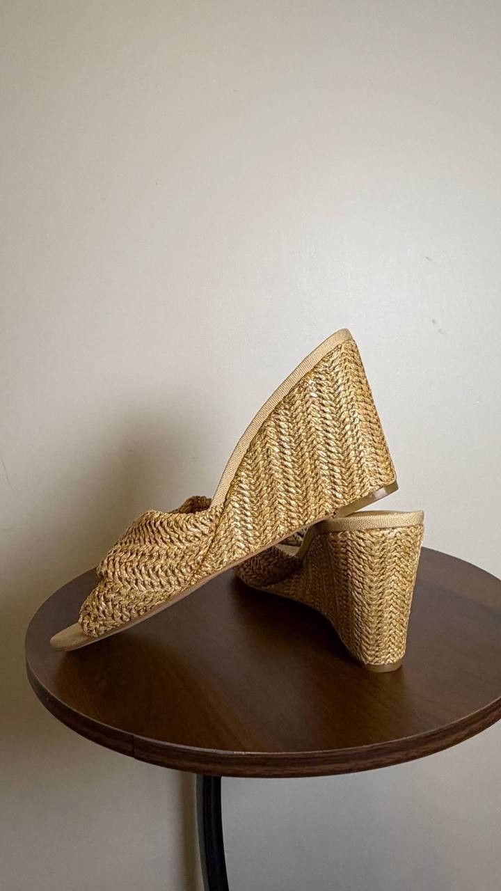 Nine West Raffia Wedge Sandals 10M – MSRP $95, New (No Box)