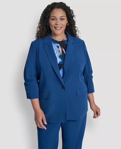 DKNY Plus‑Size Notch‑Collar Jacket – Size 18W – NWT – $169