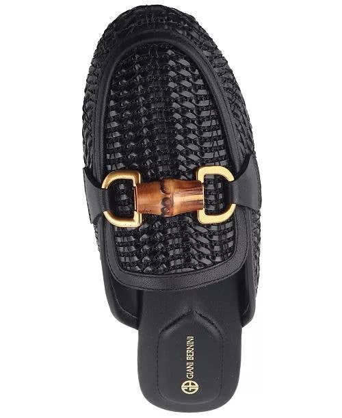 Giani Bernini Black Man‑Made Slip‑On Mules 7M NIB MSRP $89.50