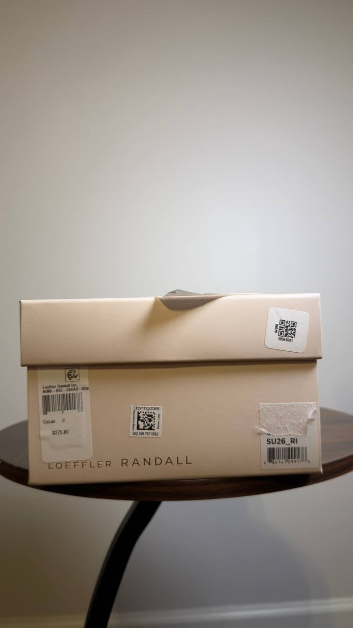 Loeffler Randall Platform Sandals Cacao 8 New $275.00