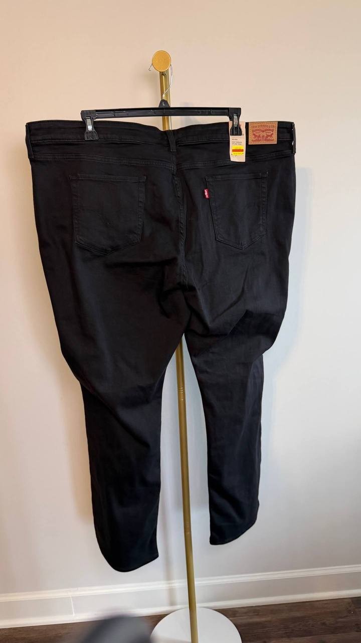Levi’s 414 Classic Straight Leg Mid Rise Jeans Soft Black 26W NWT $59.50