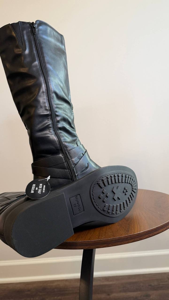 Style & Co Margoo Riding Boots Black 9.5M Man‑Made $79.90 NWB