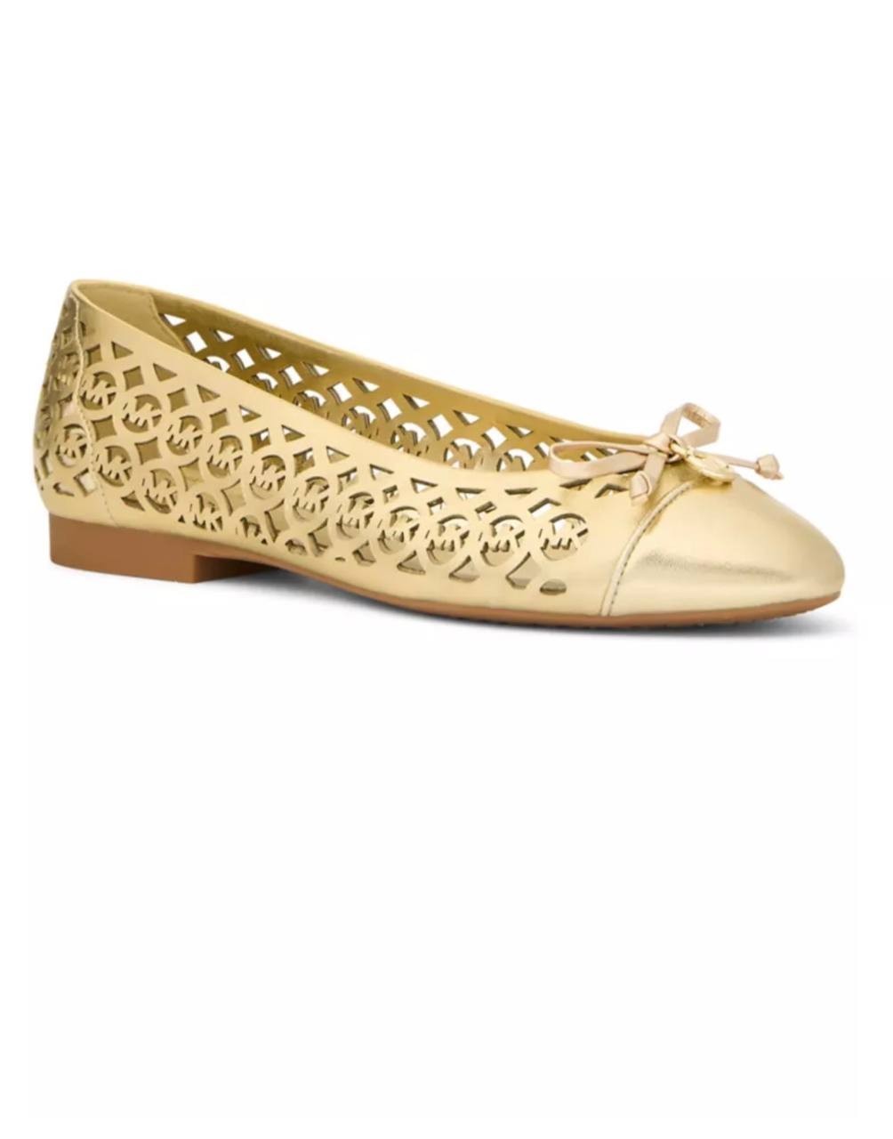 Michael  Michael  Kors  Ballet  Flats  Pale  Gold  7.5  M  New  $110