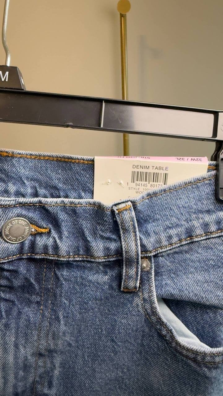 Mode of One Men’s Straight‑Fit Jeans Blue 32x32 NWT $69.50