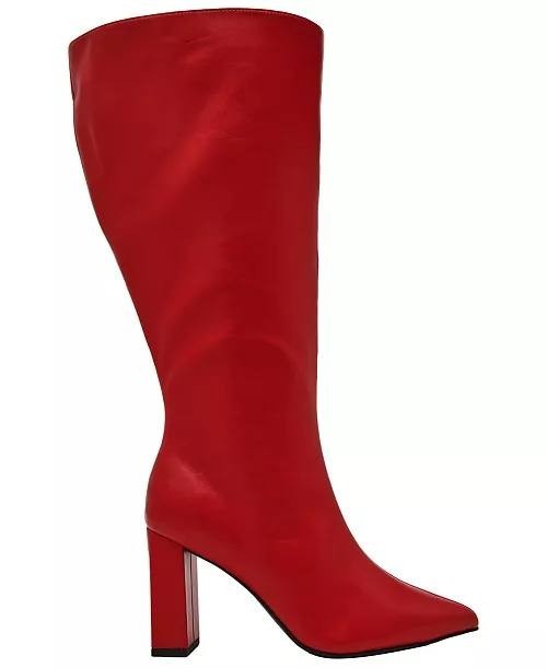 Wild Pair Islah Women’s Knee High Boots Red 9M WC Man‑Made $99.90 NWOB