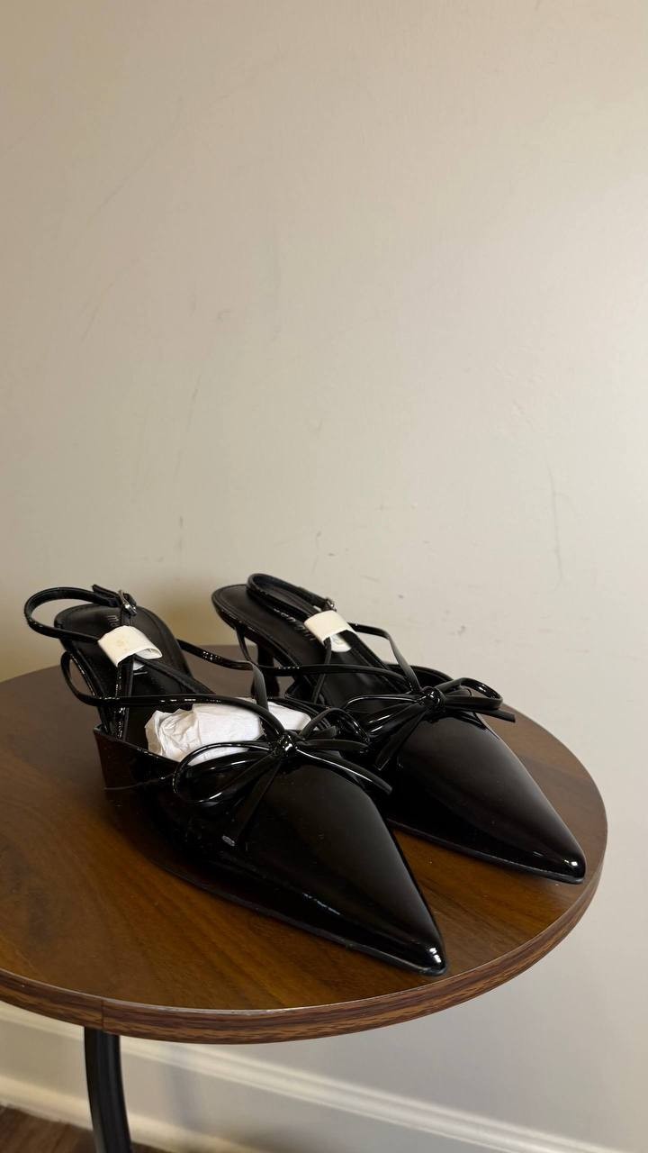 Madden Girl Black Patent Man‑Made Kitten Heel Pumps 9.5M NIB MSRP $55