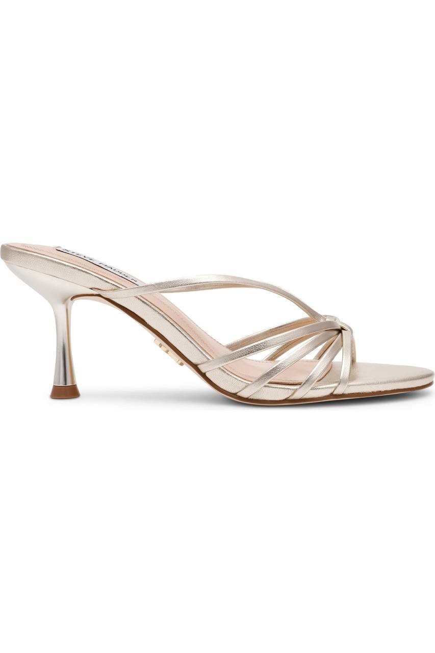 Steve  Madden  Edna  Slide  Dress  Sandals  Champagne  7.5  New  $109