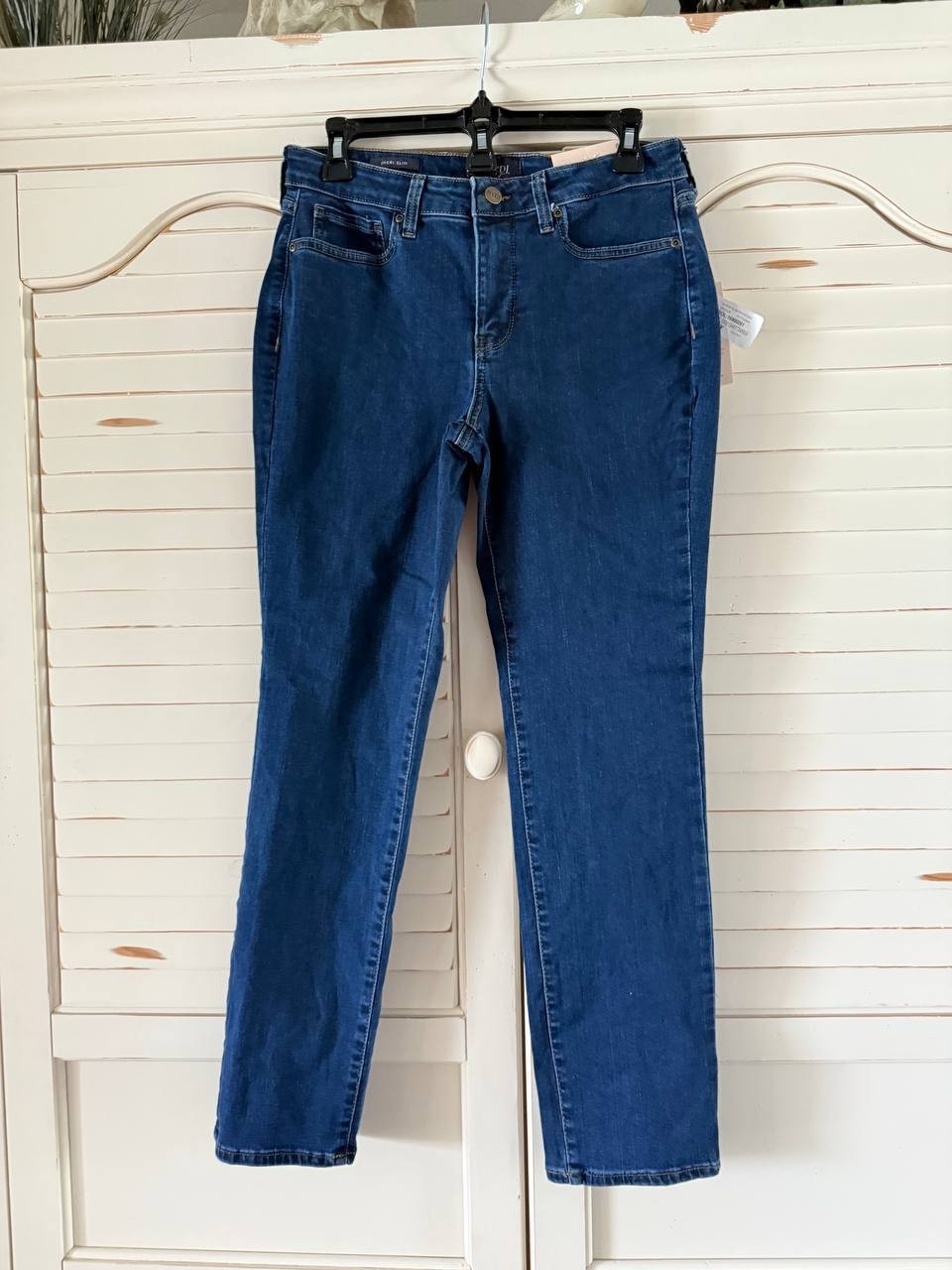 NYDJ Sheri Slim Jeans – Cooper Blue, Size 8 Tall – NWT