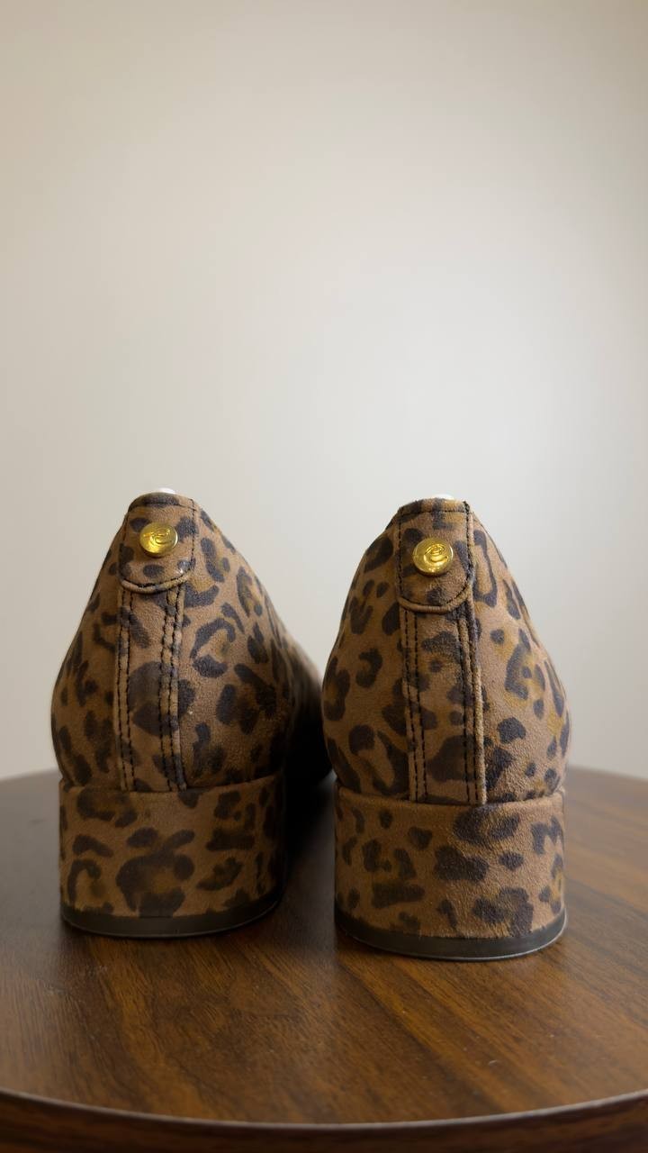 Easy Spirit Block Heel Pumps Leopard 10 M New With Box $99.00