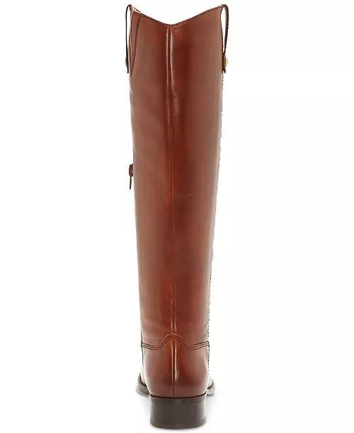 I.N.C.  Riding  Boots  Cognac  Leather  9M  WC  New  $189.90