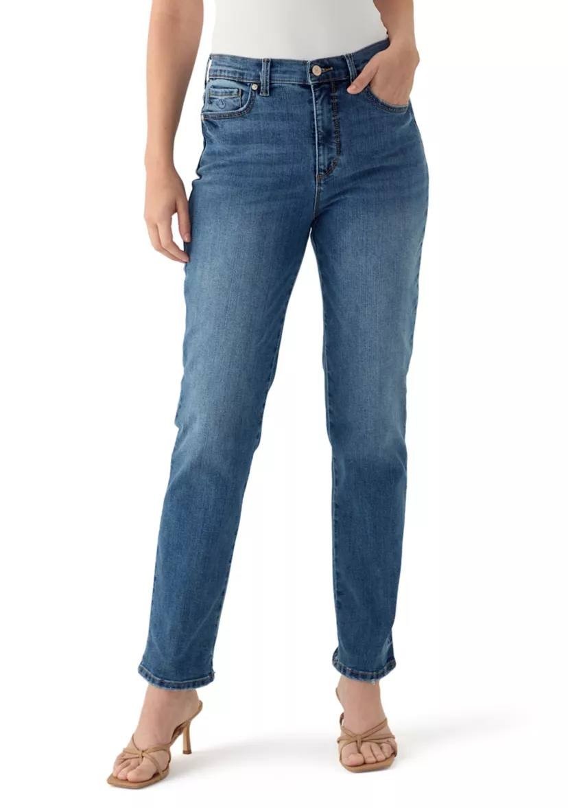 Gloria Vanderbilt Women’s Amanda Classic Jeans Dark Blue 10 $52 NWT