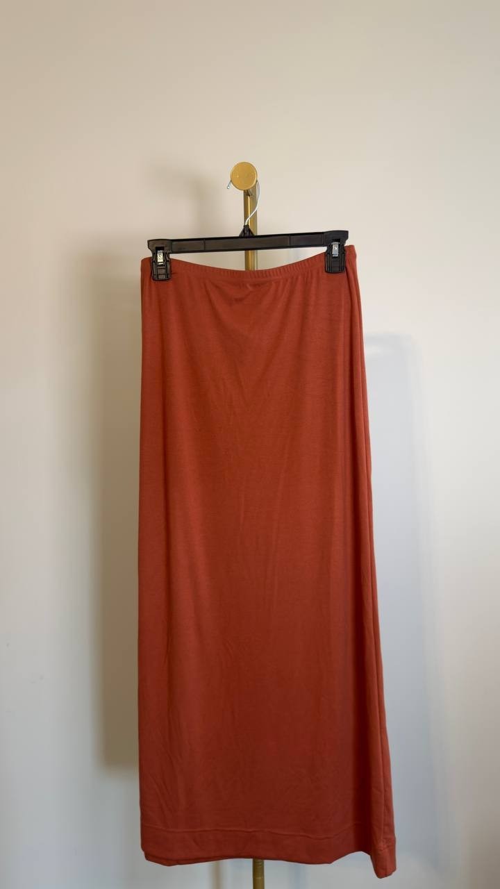 Free Est Good Feels Maxi Skirt Baked Clay SP NWOT $40
